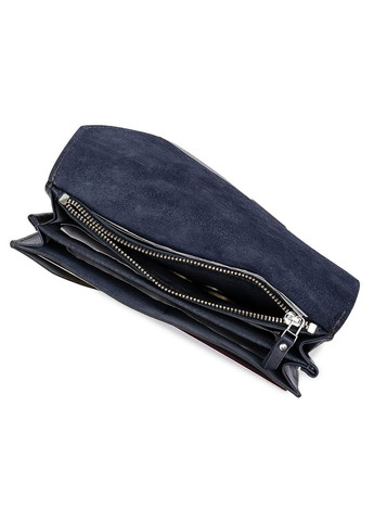 Кожаный кошелек унисекс с монетницей и магнитом синий (sku_11557) No Brand (327820015)