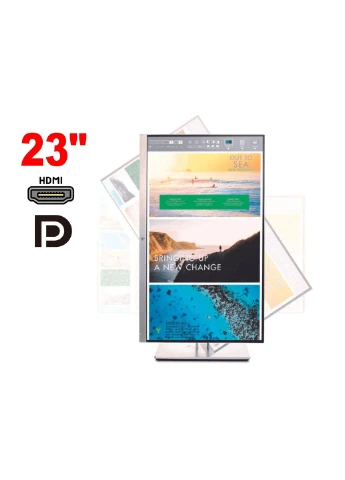 Монітор HP EliteDisplay E233 / 23" (1920x1080) IPS / 1x HDMI, 1x DP, 1x VGA, 2x USB 3.0, 1x USB Type-B / VESA 100x100 / Pivot Hewlett Packard (398138345)