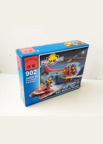 Конструктор блочный арт. 902 пожарный вертолет, снегоход, 111 деталей Enlighten Brick (308855170)
