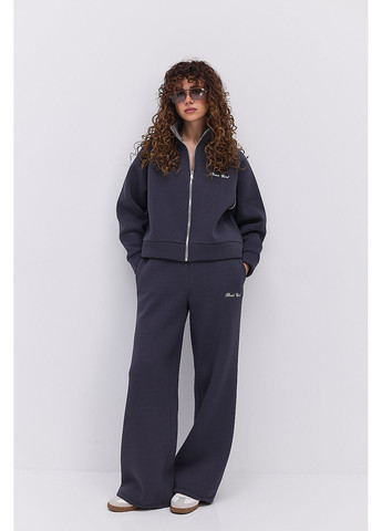 Жіночий спортивний костюм зимовий сірий з вишивкою That girl Arjen (370602226)