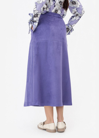 Фиолетовая кэжуал однотонная юбка Garne на запах