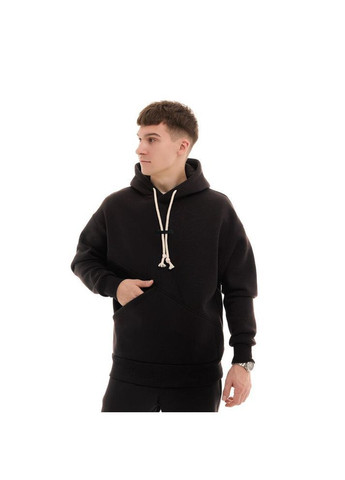 Чоловічий зимовий спортивний костюм тринитка з начосом чорний Freedom (367088924)