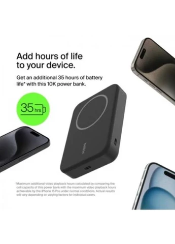 Powerbank 10000mAh Magnetic Qi2 Black (BPD008BTBK) Belkin (381161027)