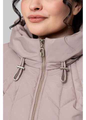 Розовая демисезонная куртка прямого силуэта с тенсулейтом all posa (ap102309p) A'll Posa