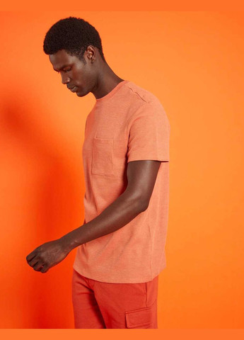 Світло-оранжева футболка basic,цегляний, Kiabi