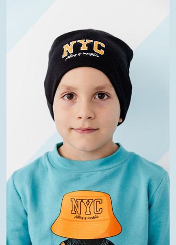 Бірюзовий демісезонний утеплений костюм для хлопчика (світшот, штани, шапка) з принтом hc (h001-6168-023-33-4) No Brand