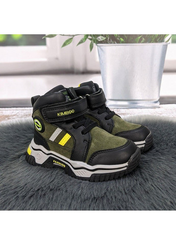 Хаки повседневные осенние ботинки демисезонные для мальчика Kimboo