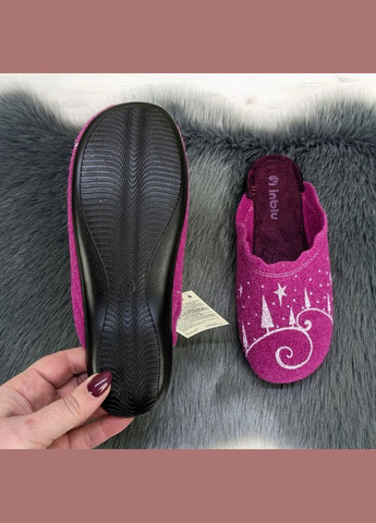 Малиновые тапочки домашние женские Inblu