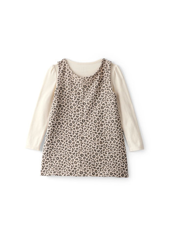 Бежевий демісезонний комплект 2в1 кофта, сарафан для дівчинки 88-93 см (2t498610_2t) Carter's