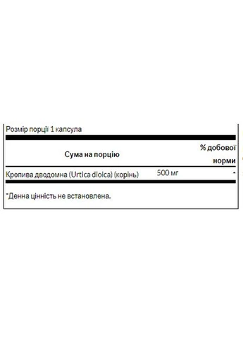 Stinging Nettle Root 500 mg - 100caps Swanson (402342595)