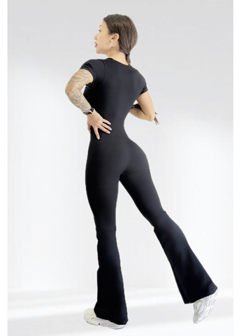 Спортивный комбинезон женский LILAFIT комбинезон-брюки чёрный спортивный нейлон