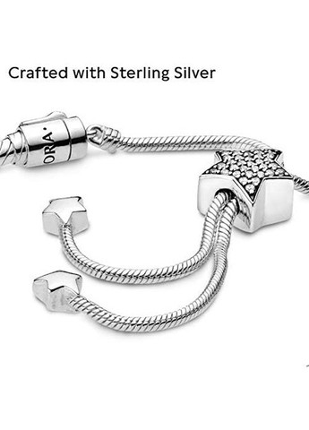 Серебряный браслет-слайдер Пандора "Зари и Pavé" 598528C01 Kabluchka (355344824)