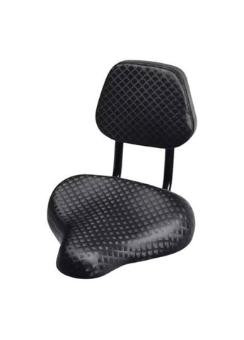 Сідло велосипедне зі спинкою чорне No Brand (330143726)