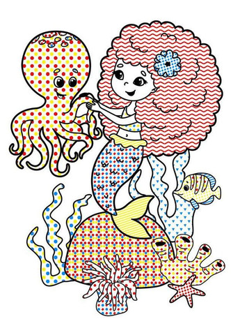 Очаровательные водяные раскраски. Русалочки Кристал Бук (316082452)