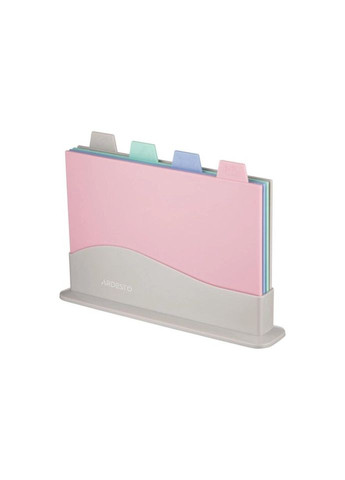 Набір обробних дощок на підставці Fresh AR-1404-GP 5 предметів Ardesto (335879575)