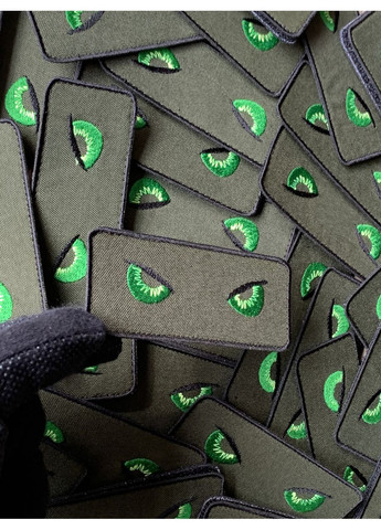 Шеврон ЗЛІ ОЧІ (Форма прямокутна. На липучці) Розмір 4x10см No Brand (369924732)