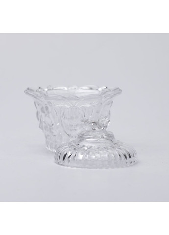 Цукерниця Yiwu Helios з кришкою з кришталевого скла прозора HP-4-113 No Brand (360977792)