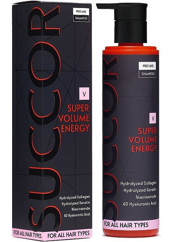 Шампунь для объема волос Super Volume Energy Shampoo 400ml (1433754-25903373) SUCCOR (368655717)