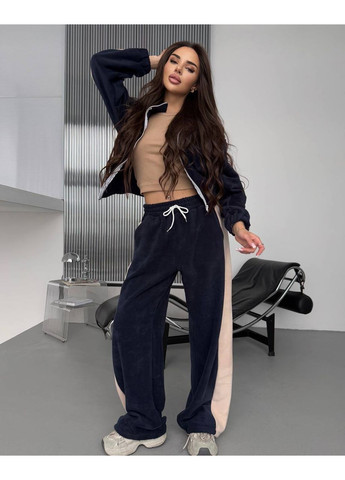 Костюм жіночий теплий флісовий з лампасами . Плотний Фліс No Brand (370372962)