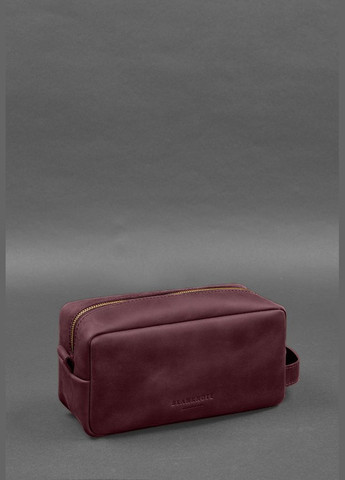 Шкіряна косметичка-несесер 6.0 бордовий Crazy Horse (A-027928) BlankNote (329743031)