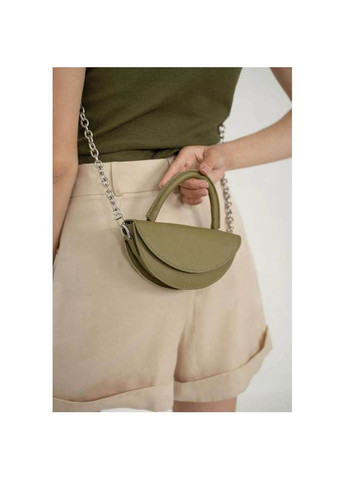 Женская кожаная мини сумка через плечо Сhris micro оливковая The Wings (302007263)