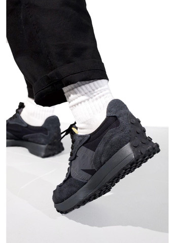 КРОСІВКИ ЖІНОЧІ NEW BALANCE 327 TRIPLE BLACK НЬЮ БЕЛАНС 327 No Brand чорні демісезони (368862358)