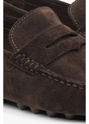 Коричневые мокасины, цвет коричневый Estro