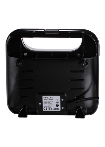 Вафельница с антипригарным покрытием, быстрым нагревом и квадратной формой вафель 750 Вт SK-08070 Sokany (353505356)