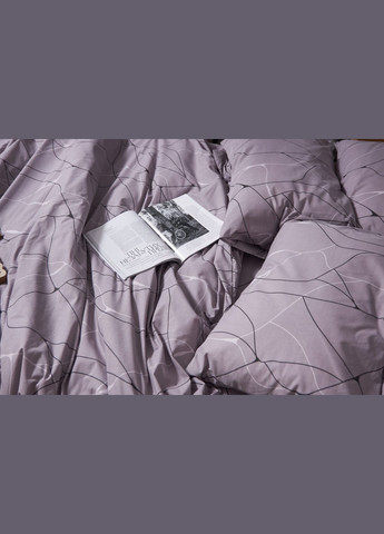 Комплект постільної білизни Бязь Gold Люкс сімейний 143х210х2 наволочки 2х50х70 (MS-820004121) Moon&Star Graphite (288536322)