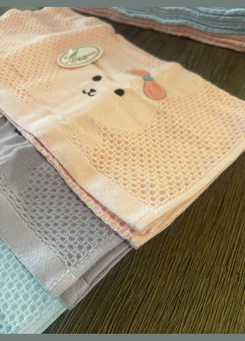 Набір рушників кухонних лляні 35х75 см 12 штук (П4К4-AL-kuhnya-001) No Brand однотонний комбінований