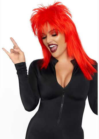 Парик рок-звезды Unisex rockstar wig Red, унисекс, 53 см Leg Avenue (335395597)