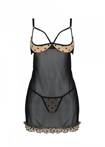 Еротичний пеньюар MARINA CHEMISE,, beige - CherryLove Passion (340275190)