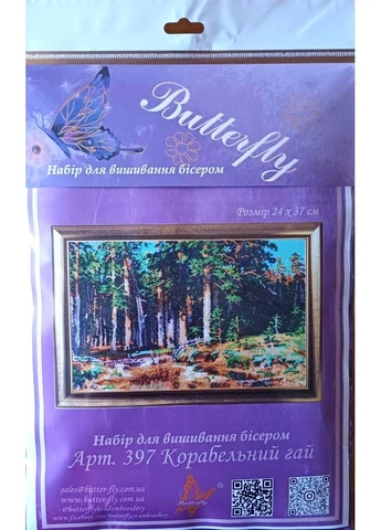 Набор для вышивания бисером 397 Корабельная роща 24 х 37 см Butterfly (381193767)
