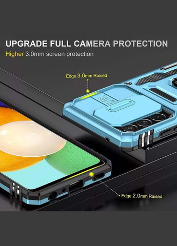 Ударостійкий чохол Camshield Army Ring для Samsung Galaxy A33 5G Light Blue No Brand (344465003)