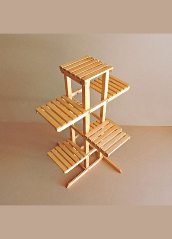 Подставка для цветов из дерева Руан карри (ЦВТ-0501) No Brand (328226528)