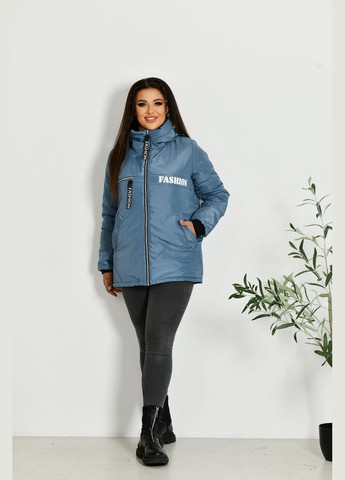 Синя женская короткая куртка цвет джинс р.48/50 449635 New Trend