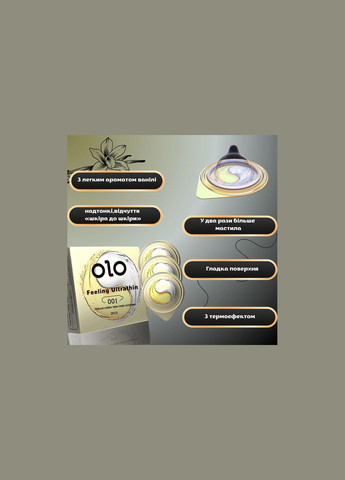 OLO Ice and Fire 0.01 мм — ультратонкі презервативи з ефектом холоду і тепла, 3 шт No Brand (341305911)