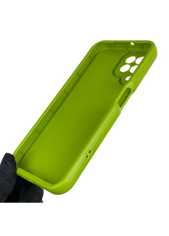 Чехол силиконовый Soft Touch с 3D принтом женским для Galaxy A22 4G (SM-A225F) салатовый (Полная защита камеры) Samsung (373670724)