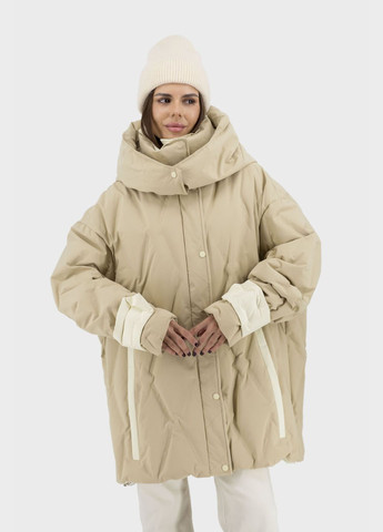 Бежевий демісезонний Пуховик Basic