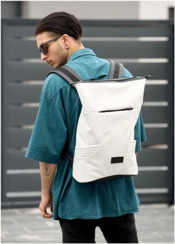Рюкзак ролл унисекс RollTop KQN білий (R-24320008m-VS) Sambag (302450288)