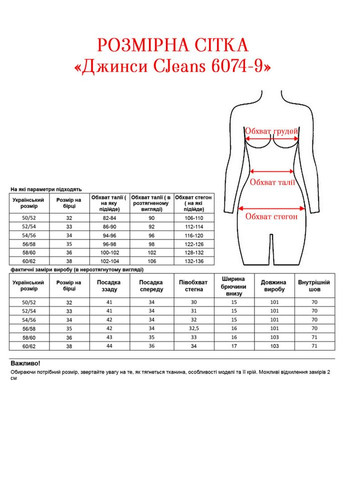 Джинси CJeans 6074-9 Alenka Plus - (364672563)