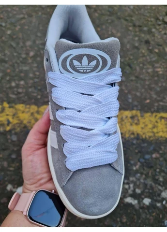 Белые демисезонные кроссовки мужские adidas campus 00s light grey/white адидас кампус белые No Brand