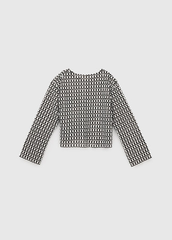 Черно-белый демисезонный повседневный лонгслив DMB