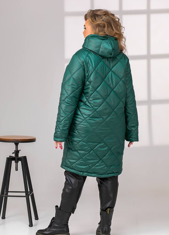 Зеленая зимняя теплая и сильная зимняя куртка куртка-пальто No Brand
