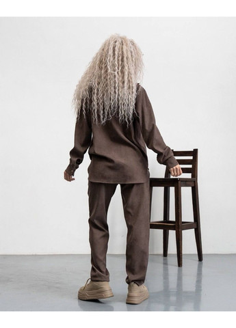 Жіночий Мікро вельветовий костюм: сорочка + штани Україна (361044136)