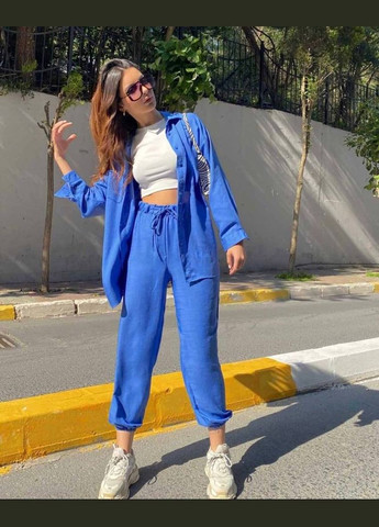 Лляний жіночий костюм No Brand С1527-015/4 (342371588)