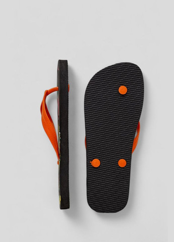 Оранжевые пляжные вьетнамки мужские Far Light