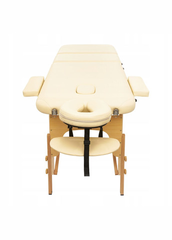 Масажний стіл складний Massage Table+ Wood W60 Beige 4FIZJO table+w60beige (275095803)