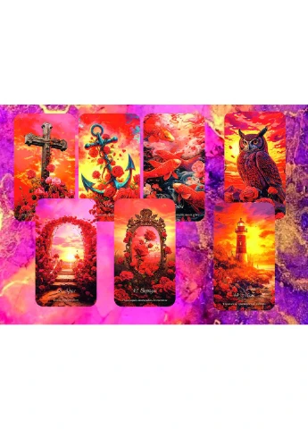 Карти Ленорман Алая Троянда Любові — Lenormand Scarlet Rose of Love Tarot (386660491)