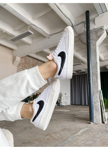 Черные демисезонные кроссовки мужские nike blazer 77 low 77 vintage white black 2 найк блейзер No Brand